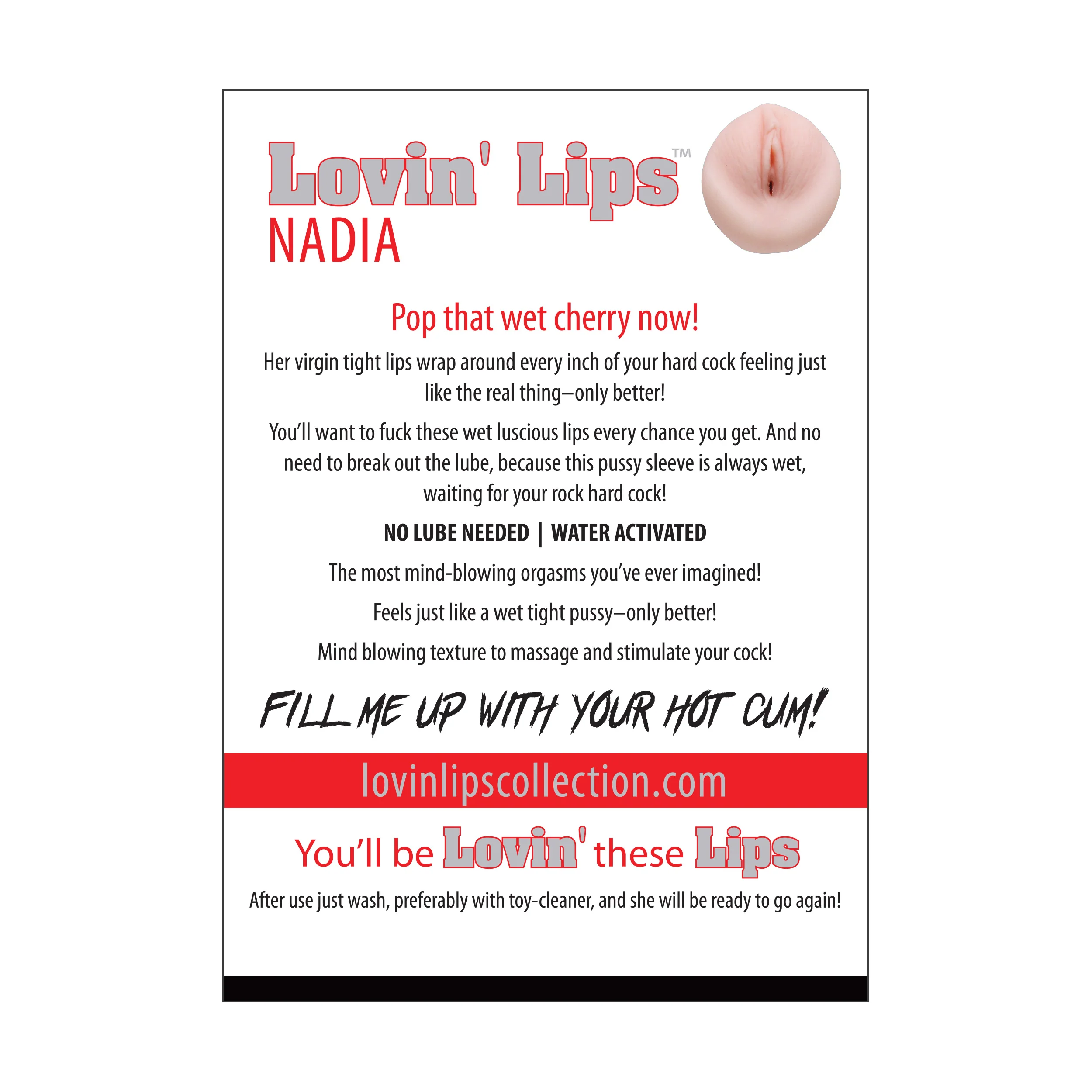 Lovin' Lips H2O Stroker - Nadia - Image 4