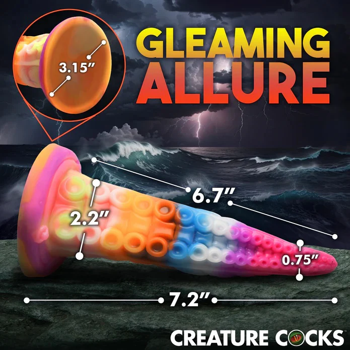 LUMINOCTOPUS GLOW-IN-THE-DARK TENTACLE SILICONE DILDO - Image 6