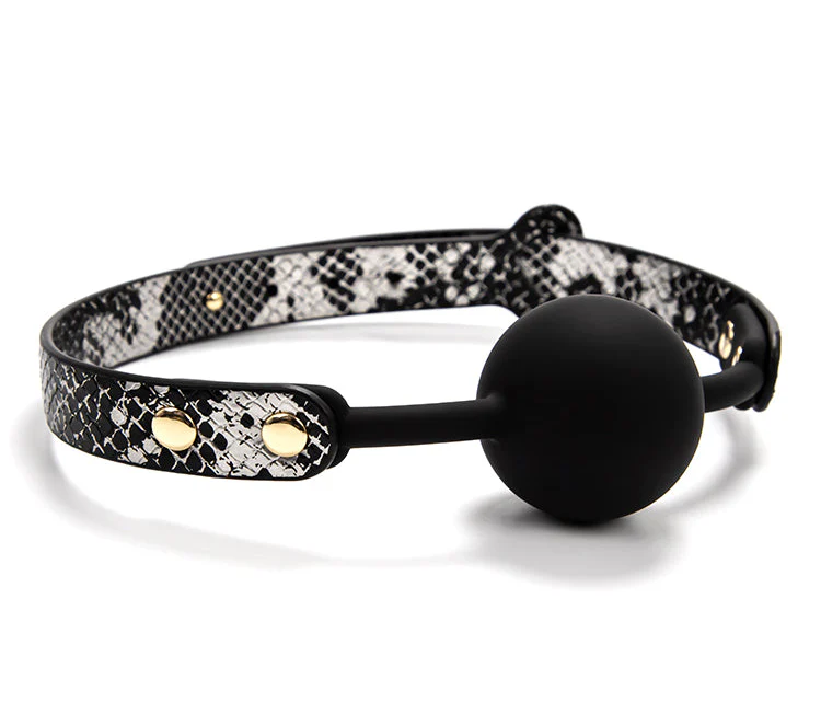 Luxe Bondage Box Set in Black & Silver Snakeskin by Fetish Pleasure Play - Image 5