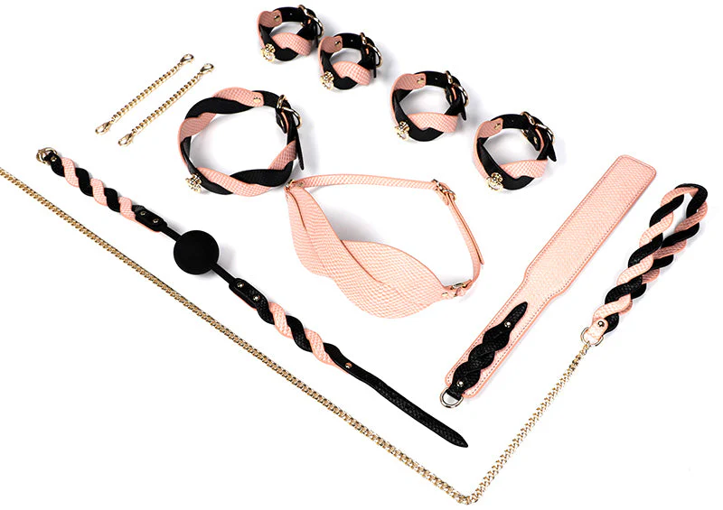 Luxe Bondage Box Set in Pink & Black Twist by Fetish Pleasure Play - Image 17