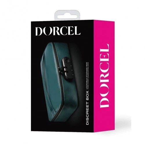 Luxe Discreet Vegan Leather Lockable Toy Storage Box by Dorcel in Green - Image 6
