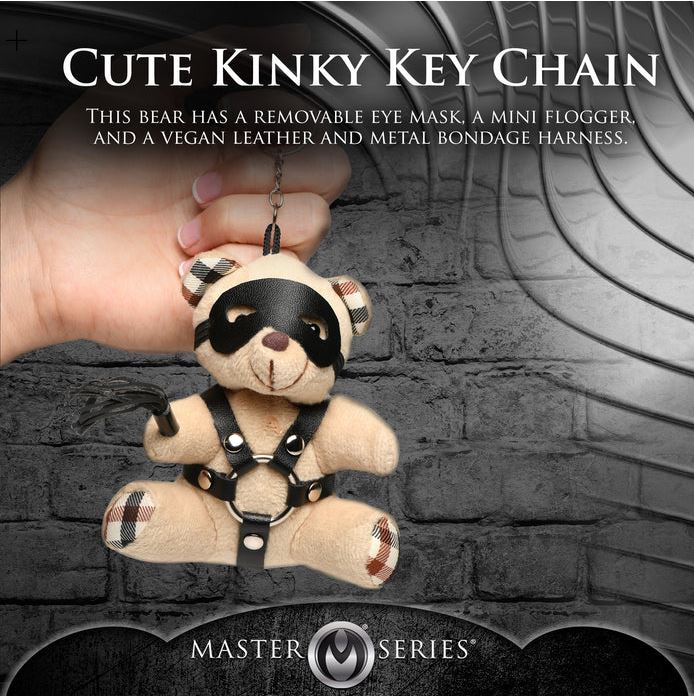 Master Series BDSM Plush Teddy Bear Keychain - Image 8