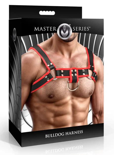 Master Series Bulldog Harness - Red - Image 6