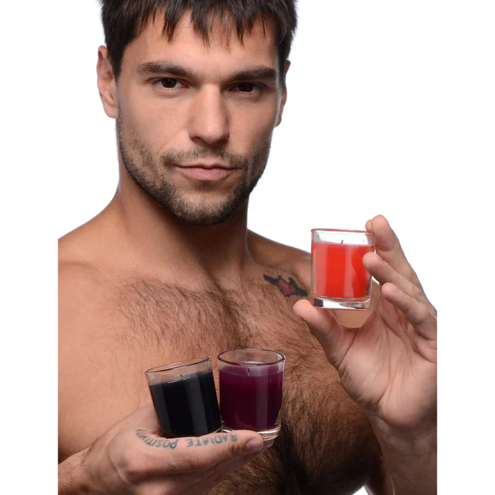 Master Series Flame Wax Play Drip Candles - Set of 3 - Image 3