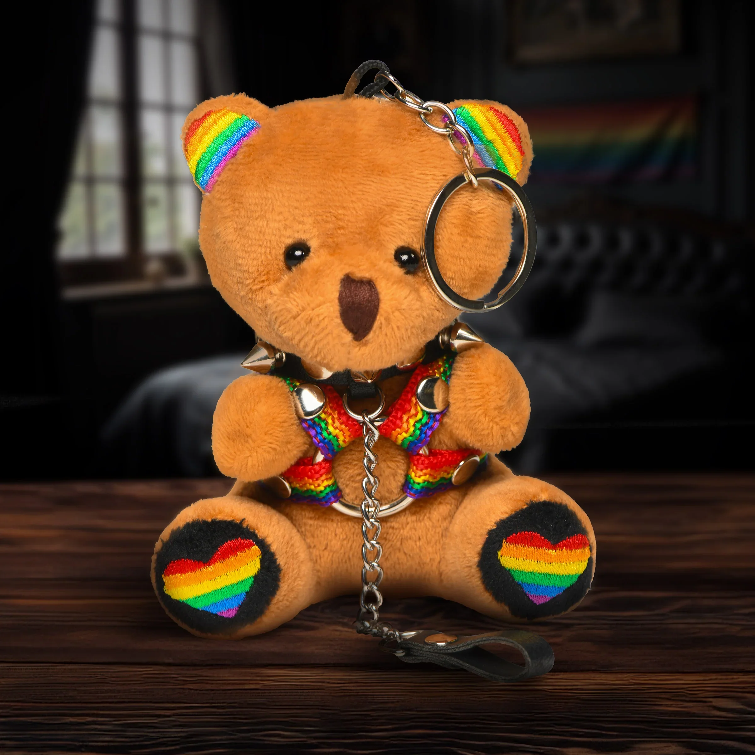 Pride Bondage Bear Keychain - Image 2