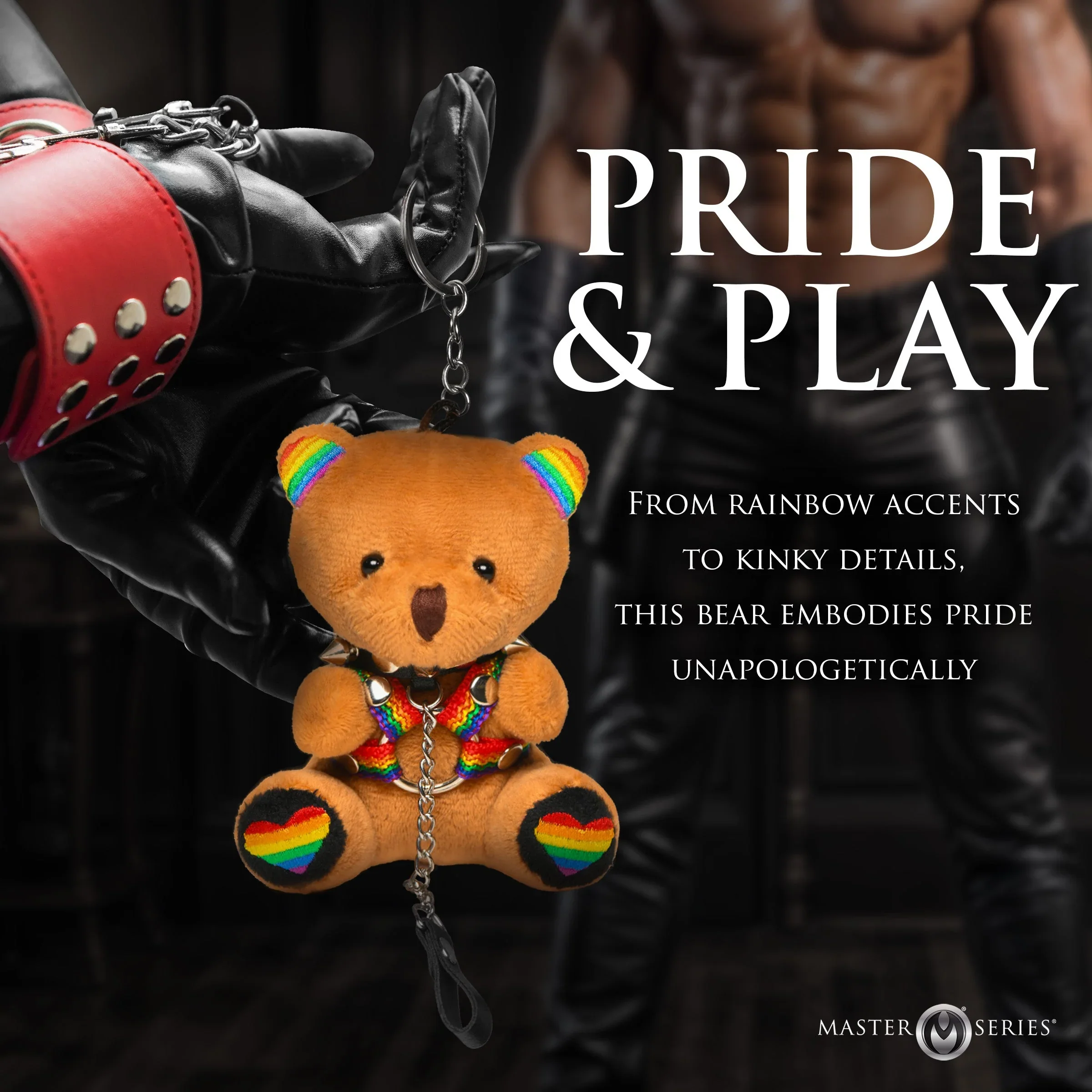 Pride Bondage Bear Keychain - Image 3