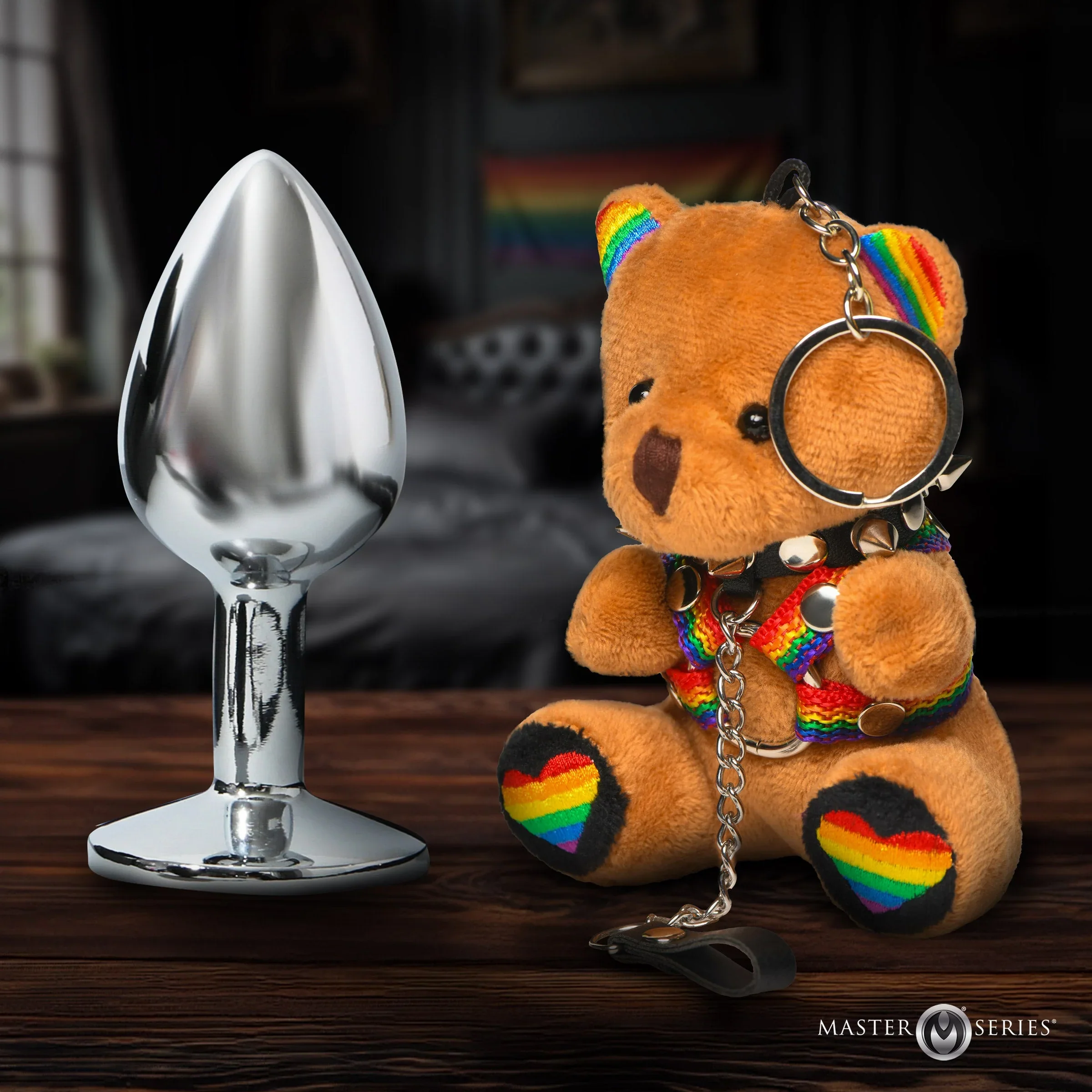 Pride Bondage Bear Keychain - Image 4
