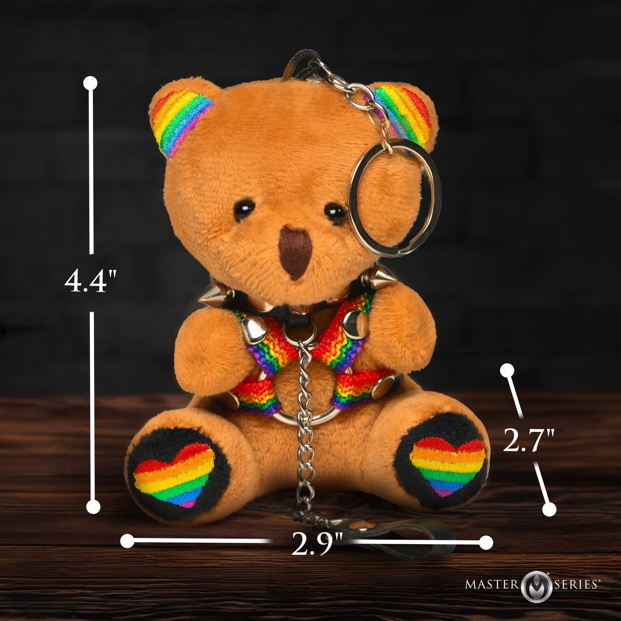 Pride Bondage Bear Keychain - Image 6