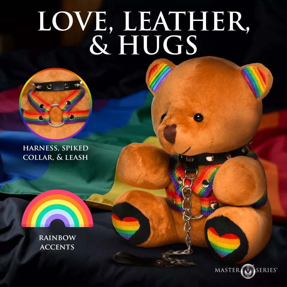 Master Series Pride Bondage Bear Plush - Image 2