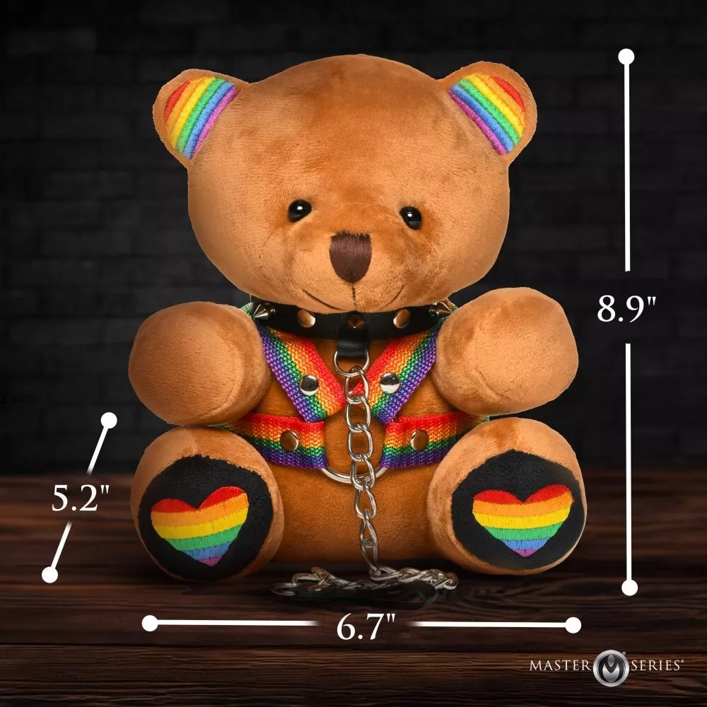 Master Series Pride Bondage Bear Plush - Image 3