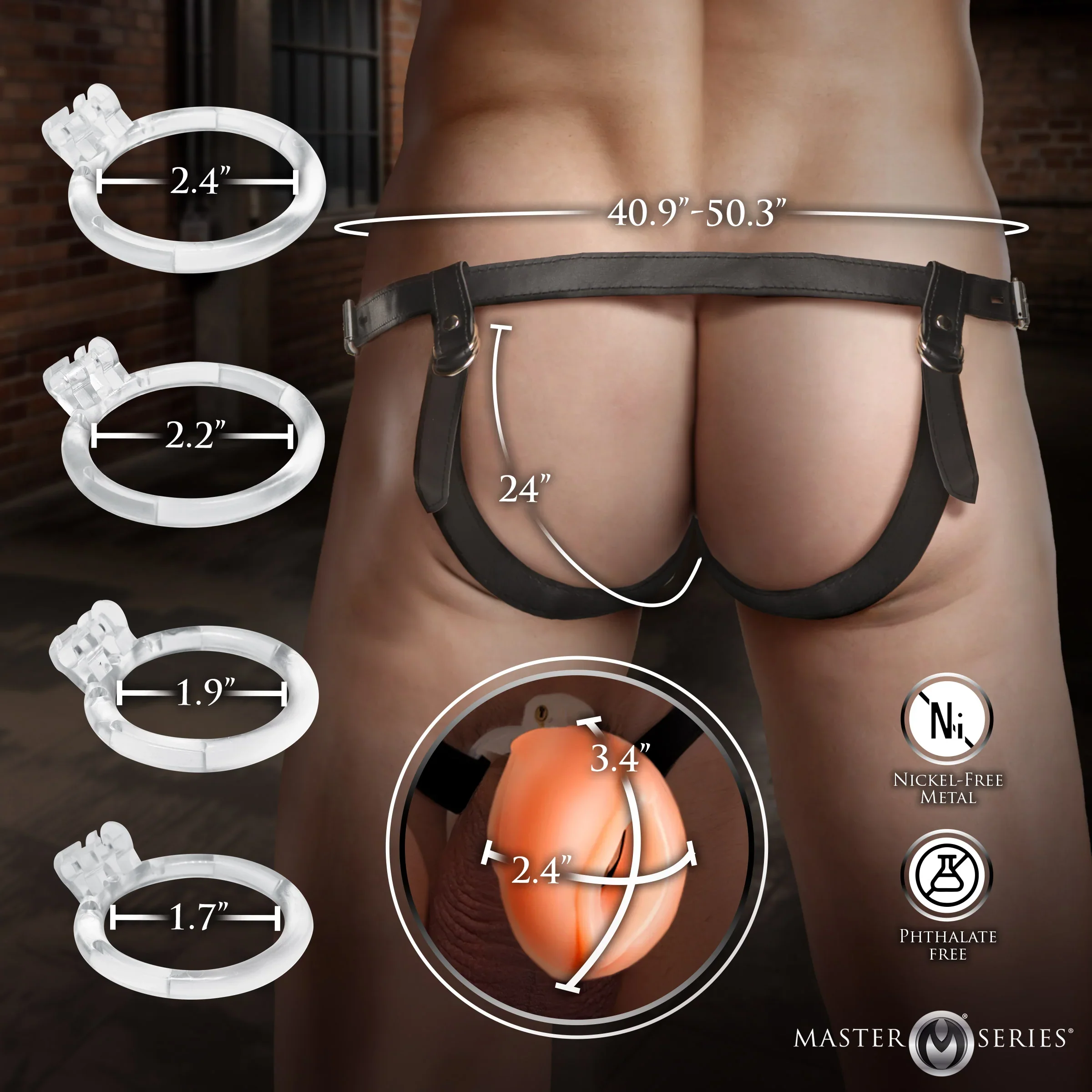 Master Series Pussy Chastity Cage - Light - Image 5
