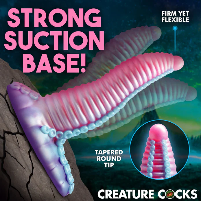Mega-Tenta Vibrating Silicone Dildo by Creature Cocks - Image 3