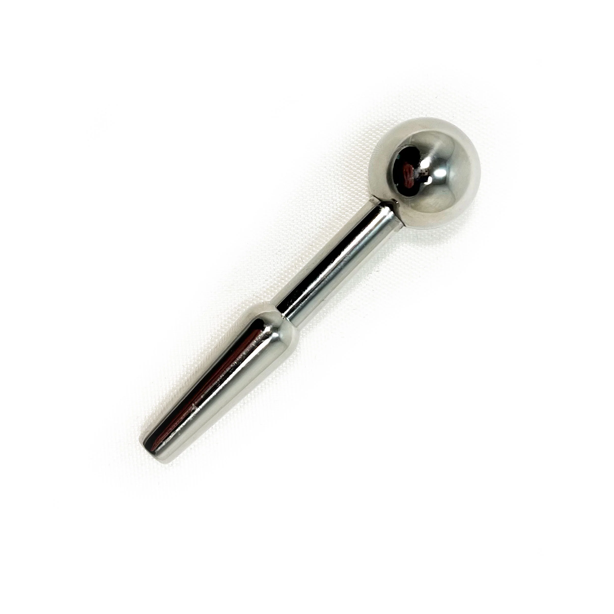 Metal Pleasure Play Hollow Urethral Sound - 2.5"