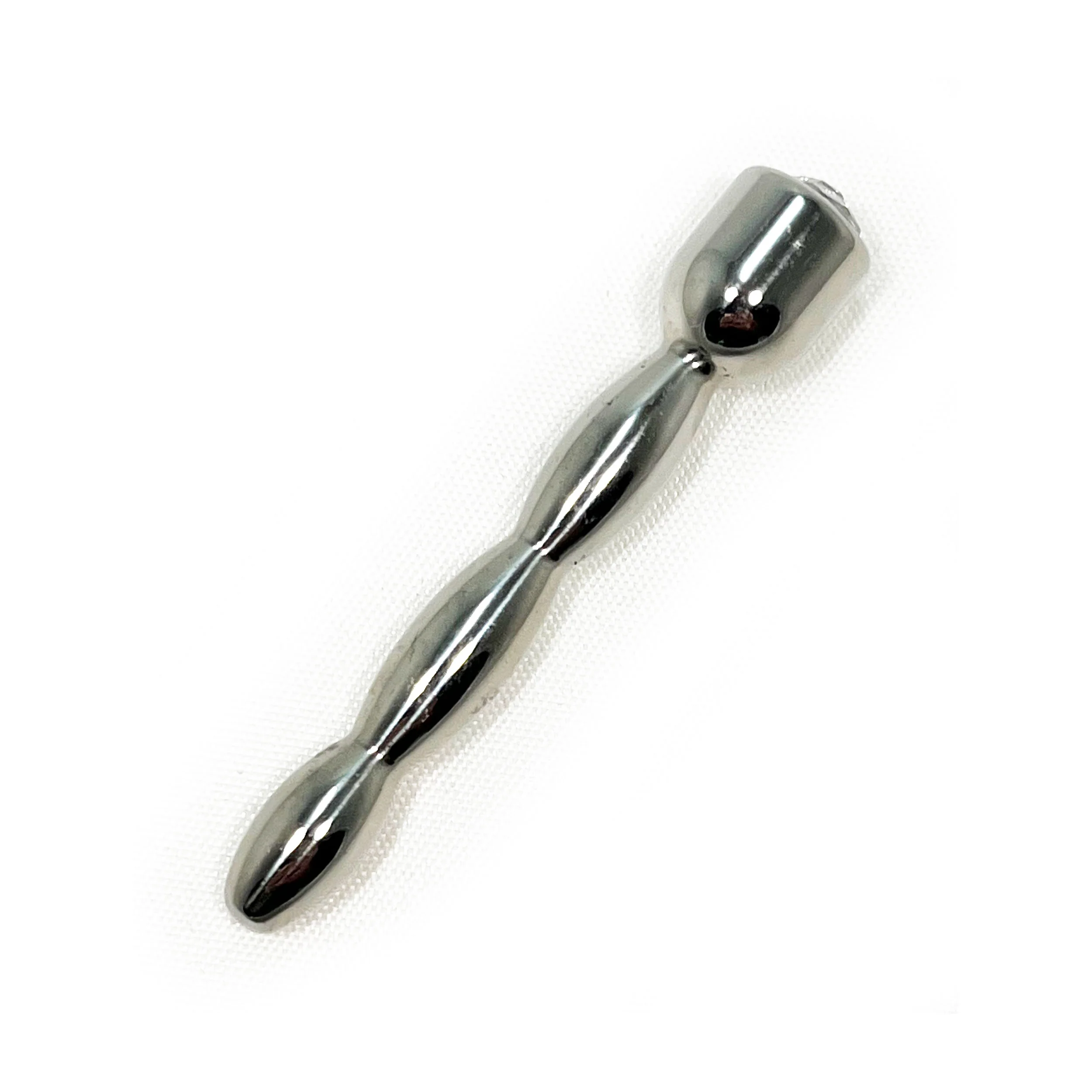 Metal Pleasure Play Urethral Plug With Jewel - Image 2