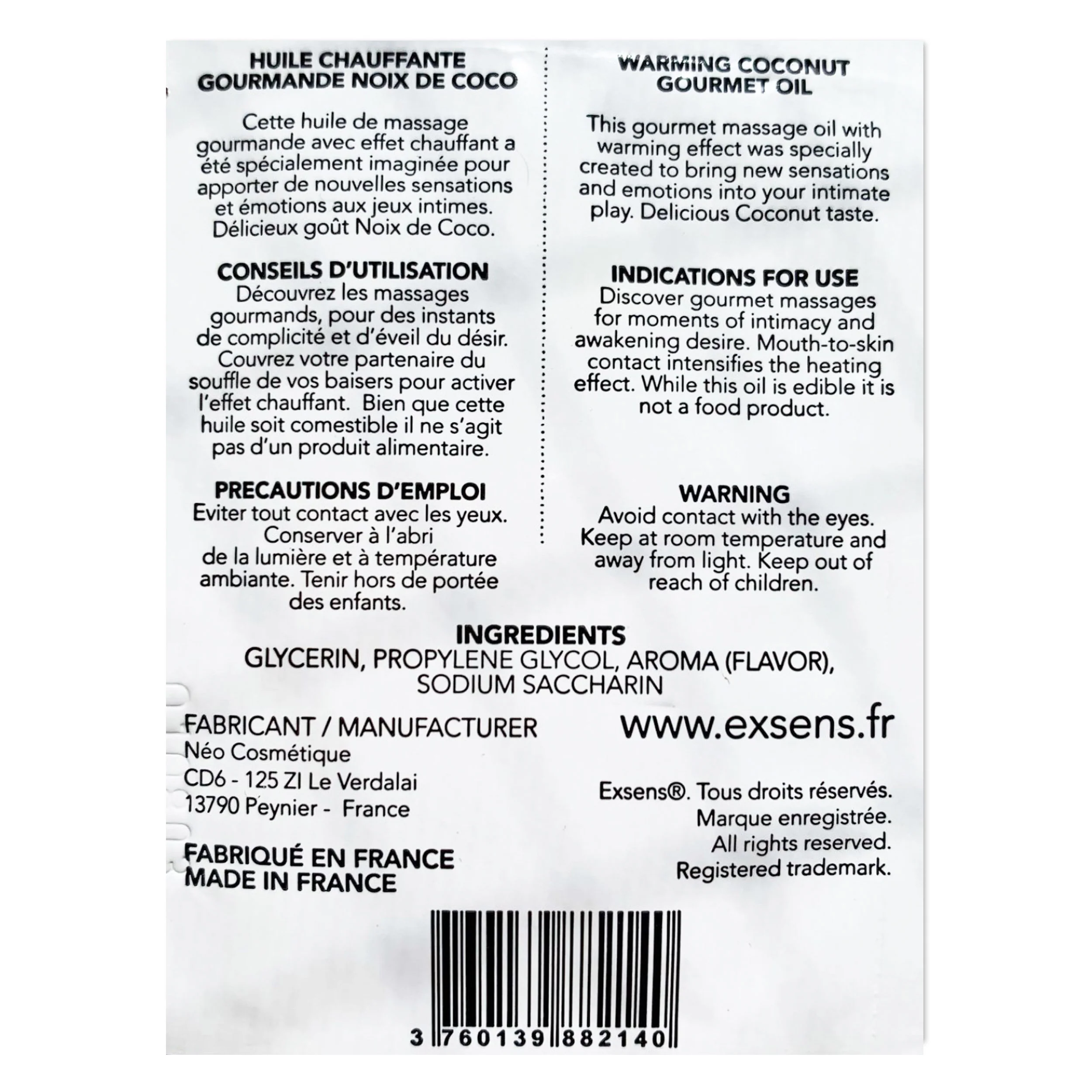 Mint Mojito Intimate Massage Oil Foil - Image 2