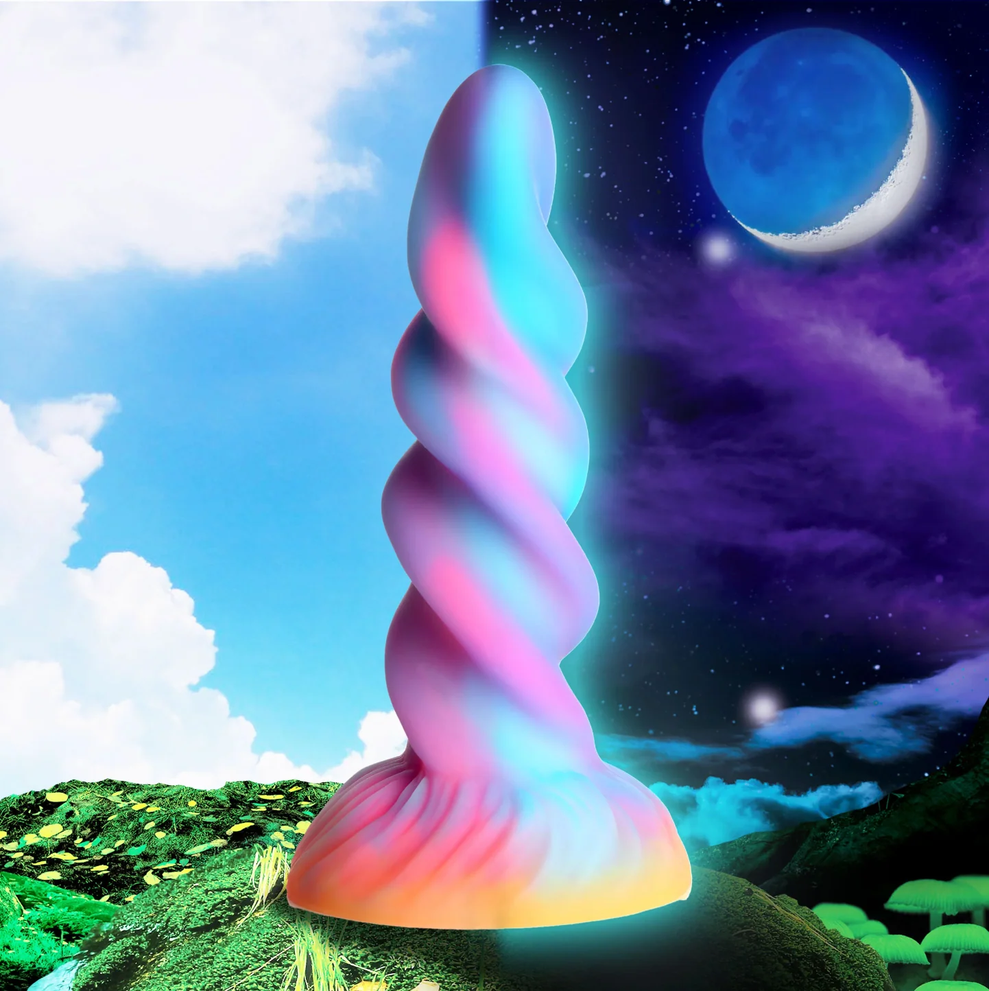 THE MOON RIDER GLOW-IN-THE-DARK UNICORN DILDO BY CREATURE COCKS - Image 4