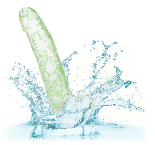 Naughty Bits I Leaf Dick Glow-In-The-Dark Weed Leaf Dildo - Green - Image 6