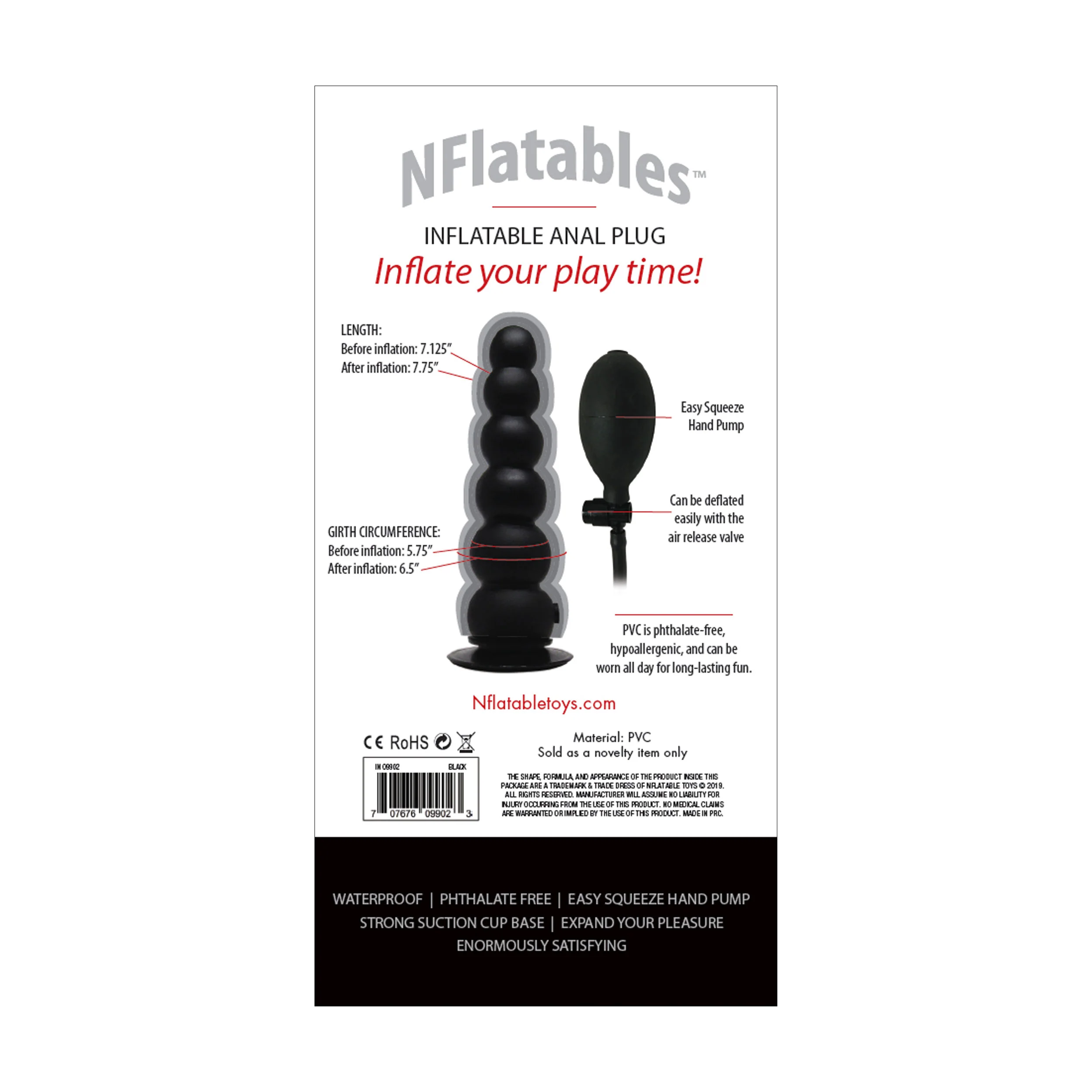 NFlatables Anal Beaded Plug - Image 2