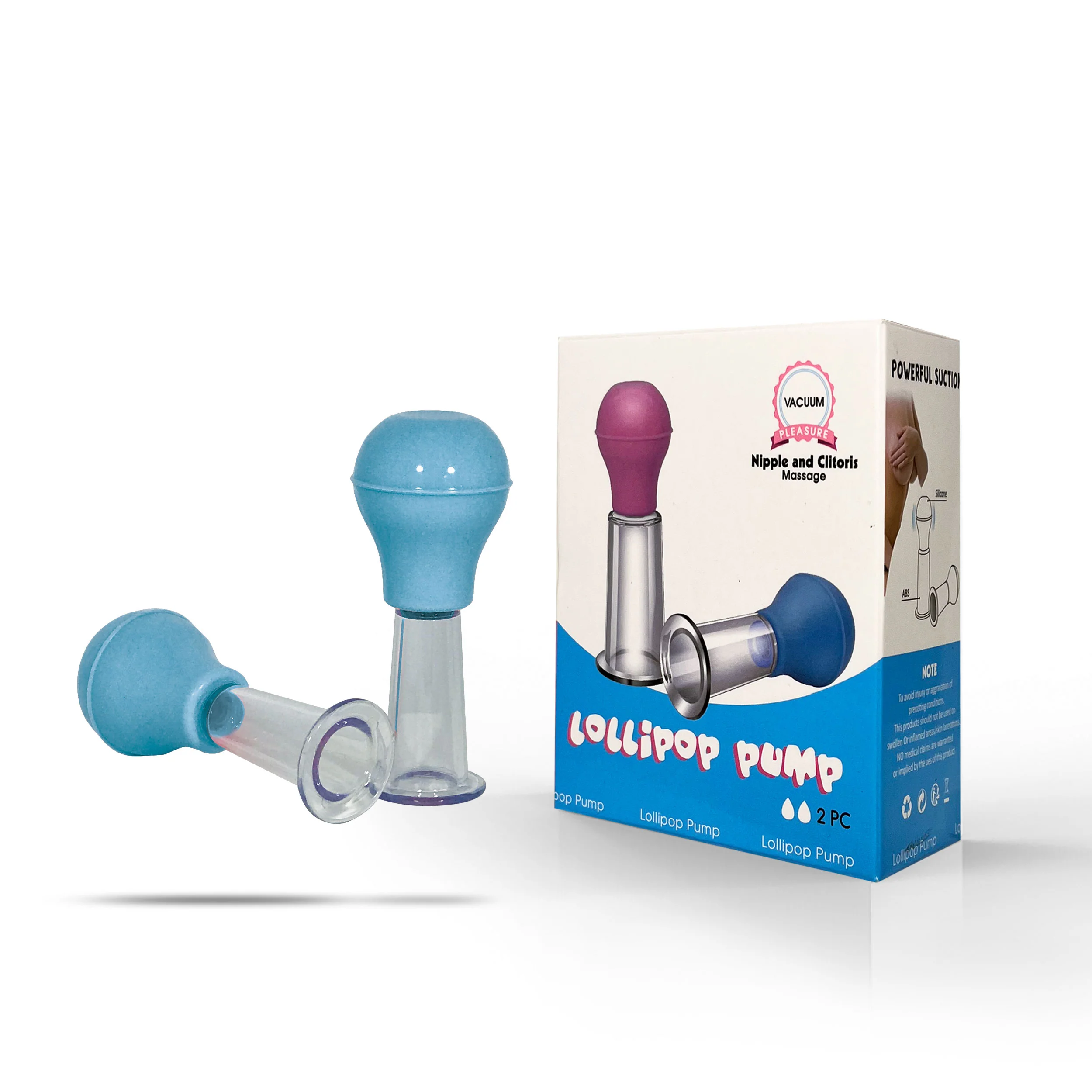NippleWear Nipple Suckers in Blue - Set of 2 Medium Sukers - Image 3