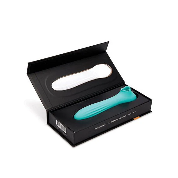 Nu Sensuelle Daisy Triple Action Thrusting Suction Vibe in Blue - Image 4