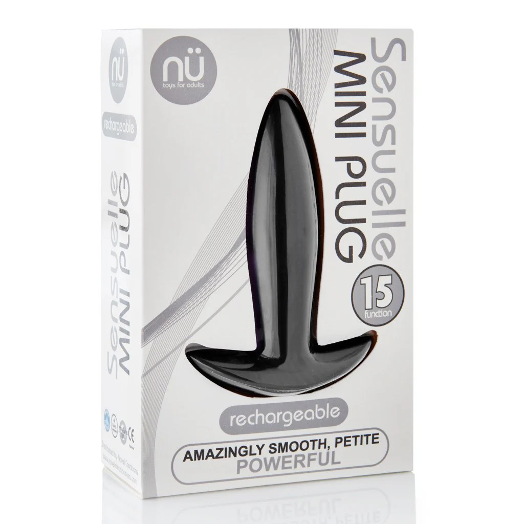 NU Sensuelle Mini Plug - Black - Image 2