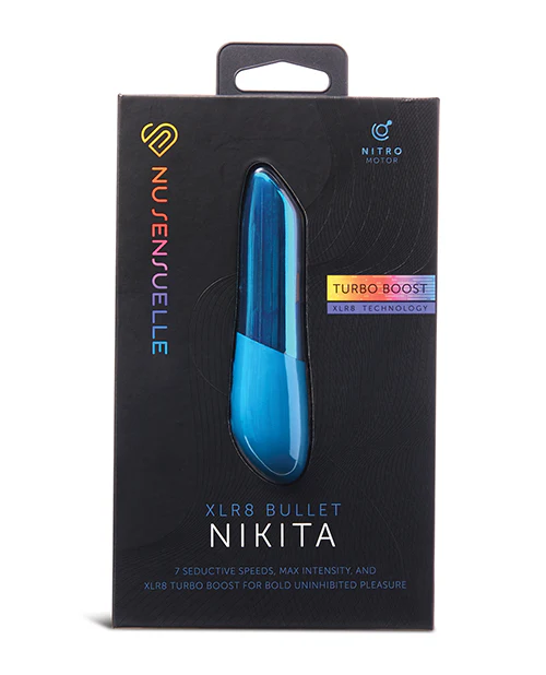 NU Sensuelle Nikita Bullet Vibrator with Nitro Motor in Turquoise - Image 6