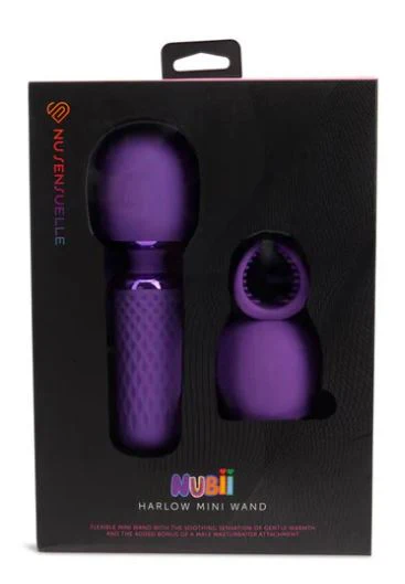 Nu Sensuelle Nubii Harlow Mini Wand Vibrator - Purple - Image 2