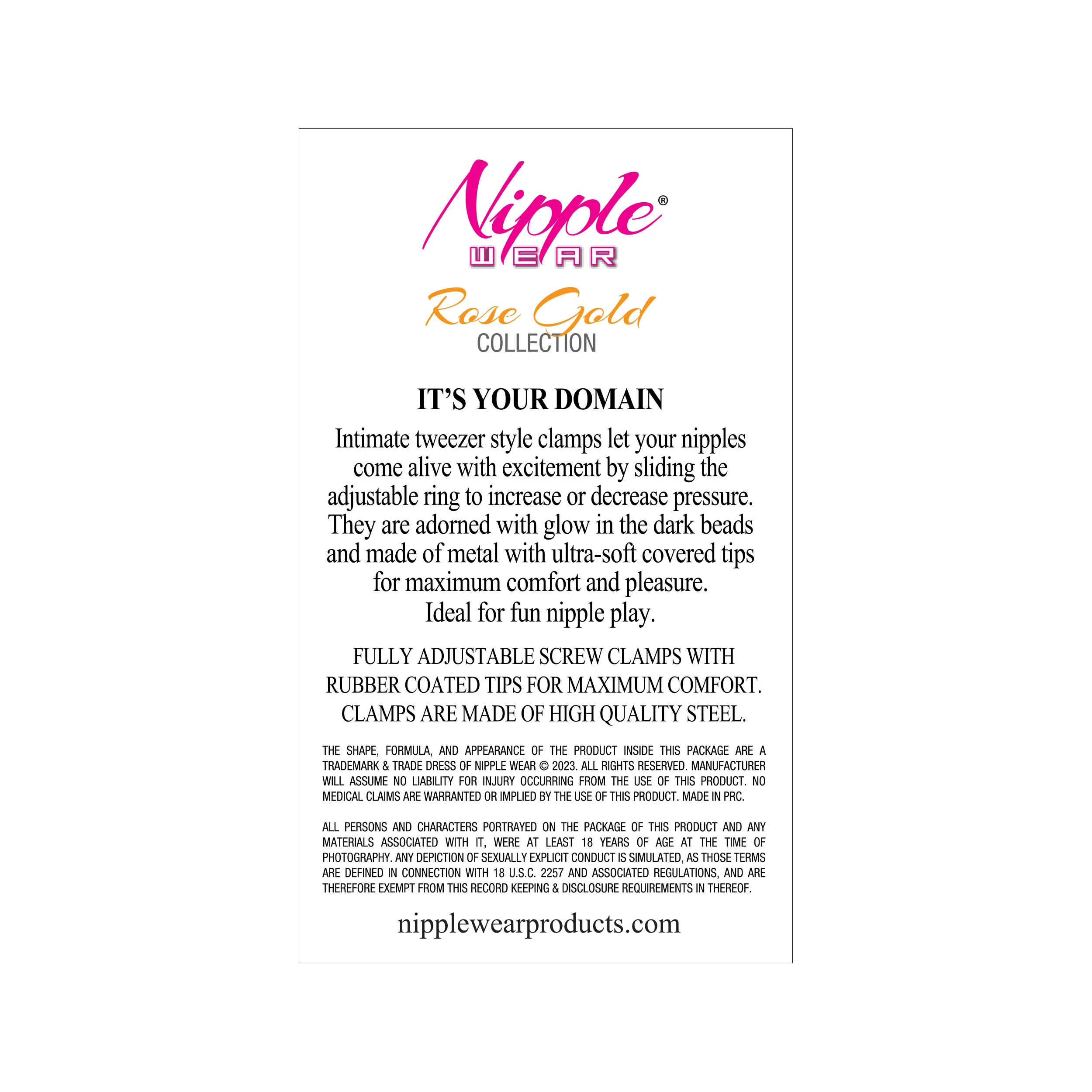 NW RG GND HEART NIPPLE CLIPS - Image 2
