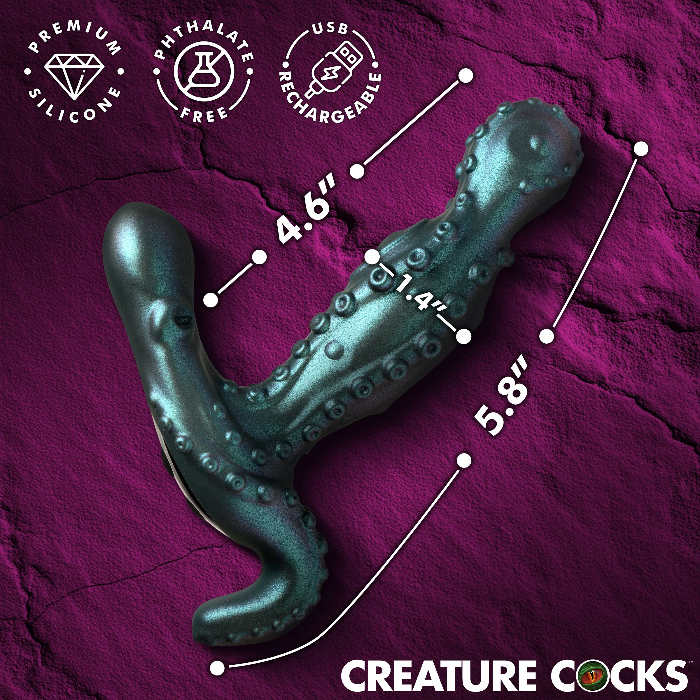 Octoprobe Gyrating Prostate Vibrator by Creature Cocks - Image 3