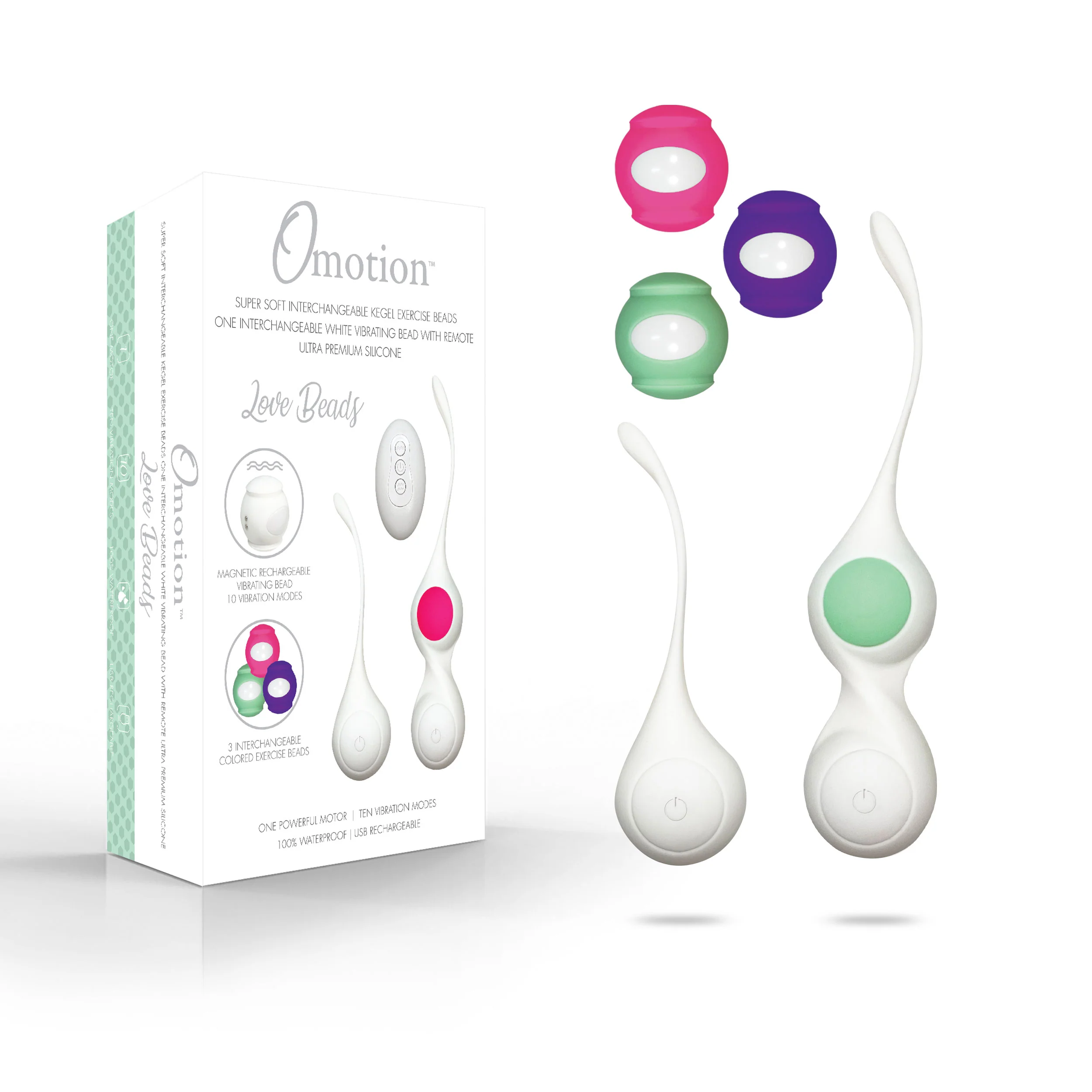 OMOTION LOVE BEADS Interchangeable Kegel Exercise Beads - Image 6