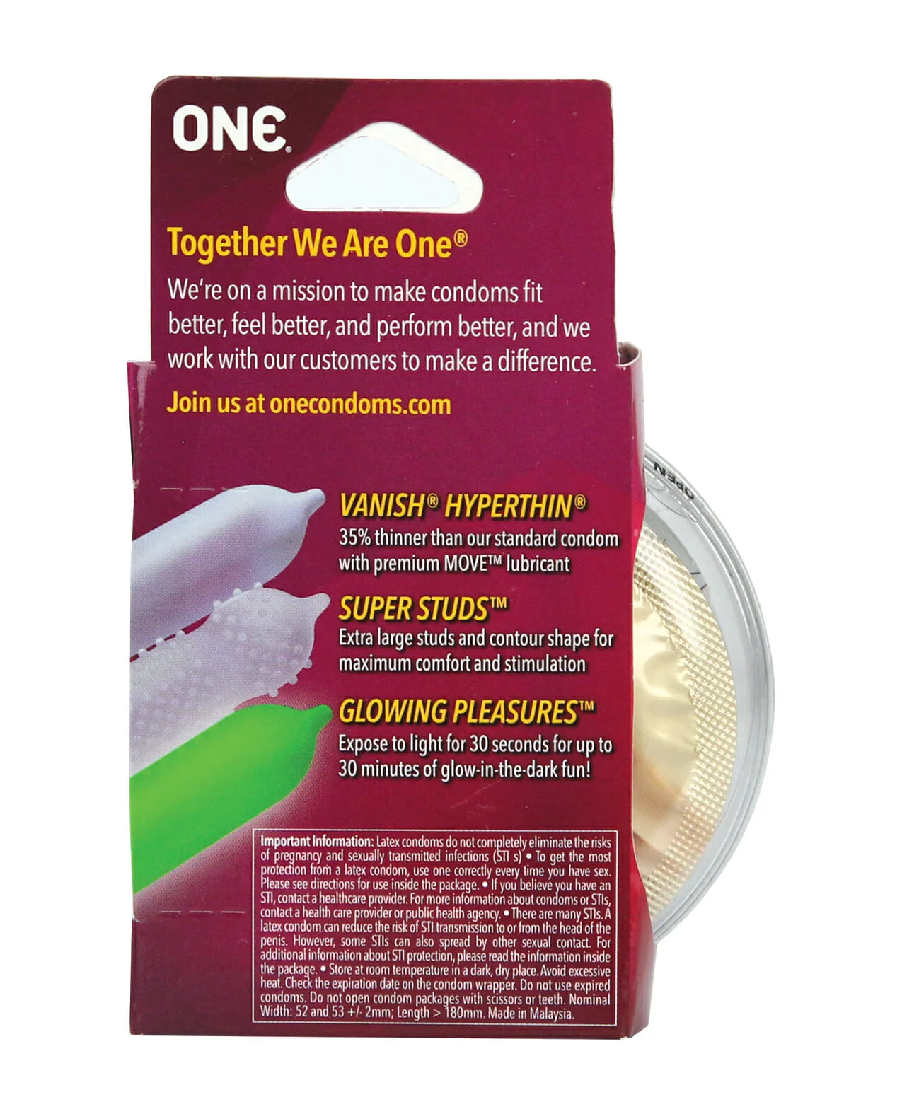 One Mixed Pleasures Adventure Pack Condoms - 3 pk - Image 2