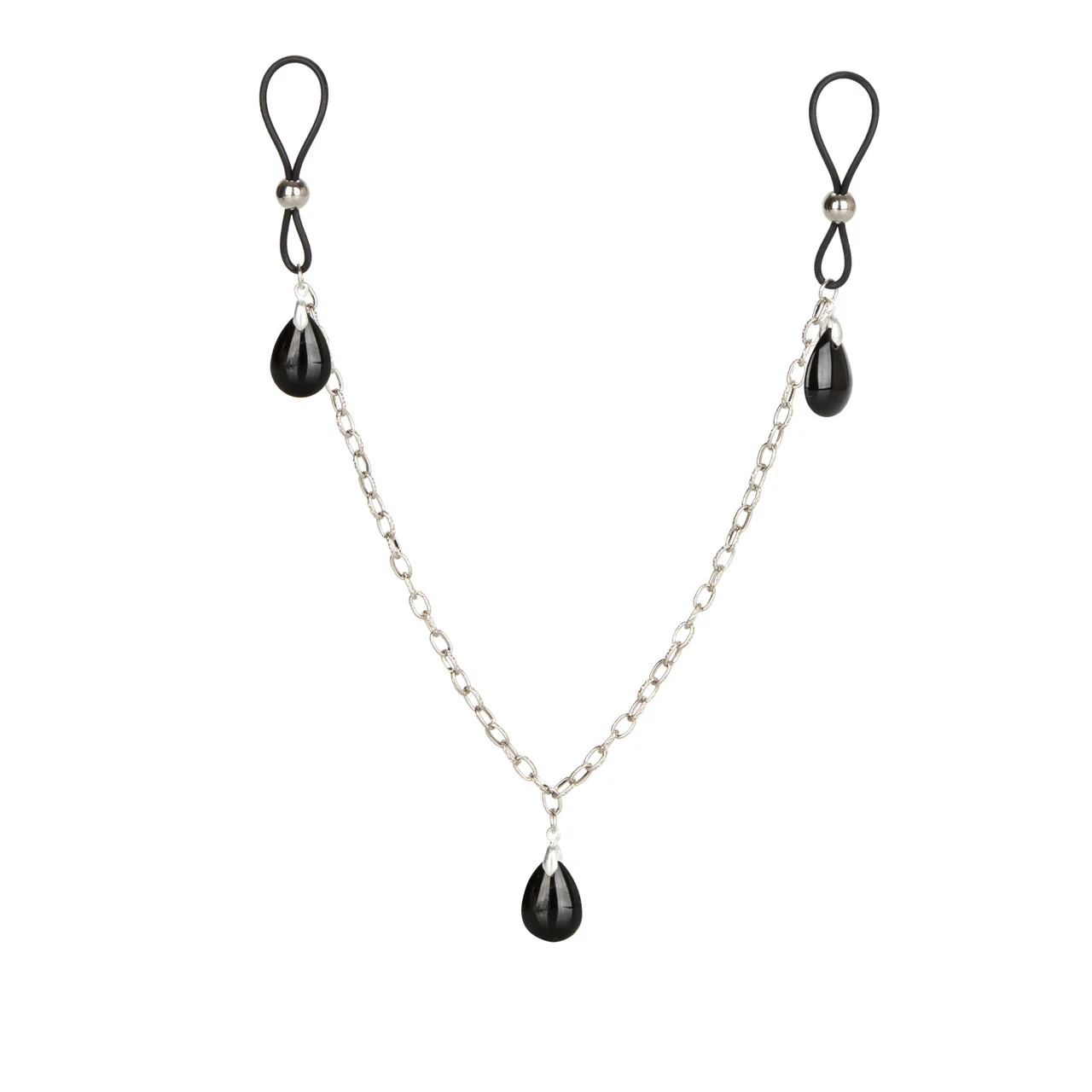 Onyx Non-Piercing Nipple Chain Jewelry