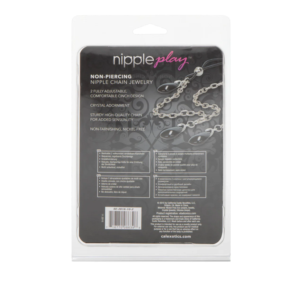 Onyx Non-Piercing Nipple Chain Jewelry - Image 2