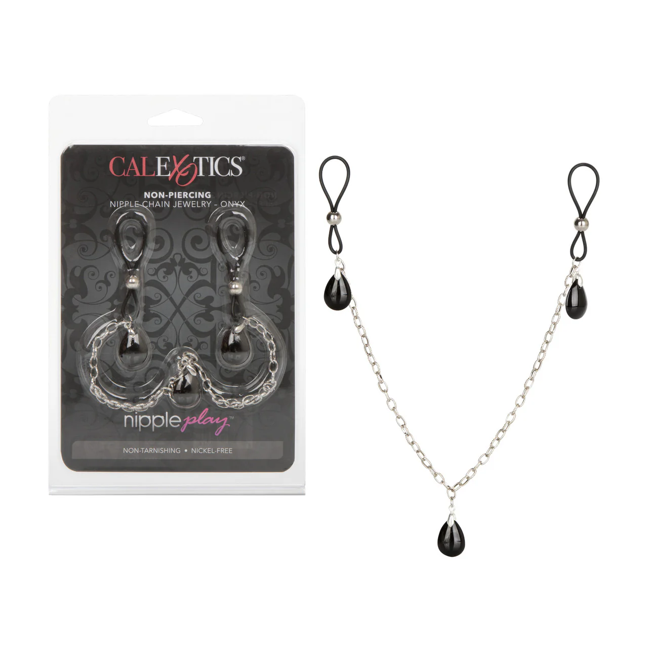 Onyx Non-Piercing Nipple Chain Jewelry - Image 3