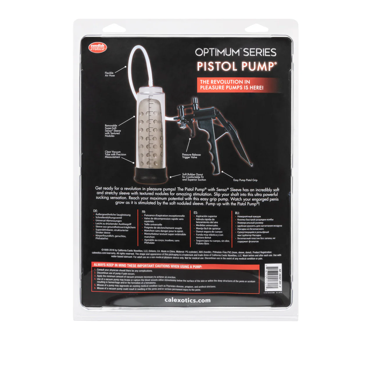 Optimum Series Pistol Penis Pump in Clear - Image 7