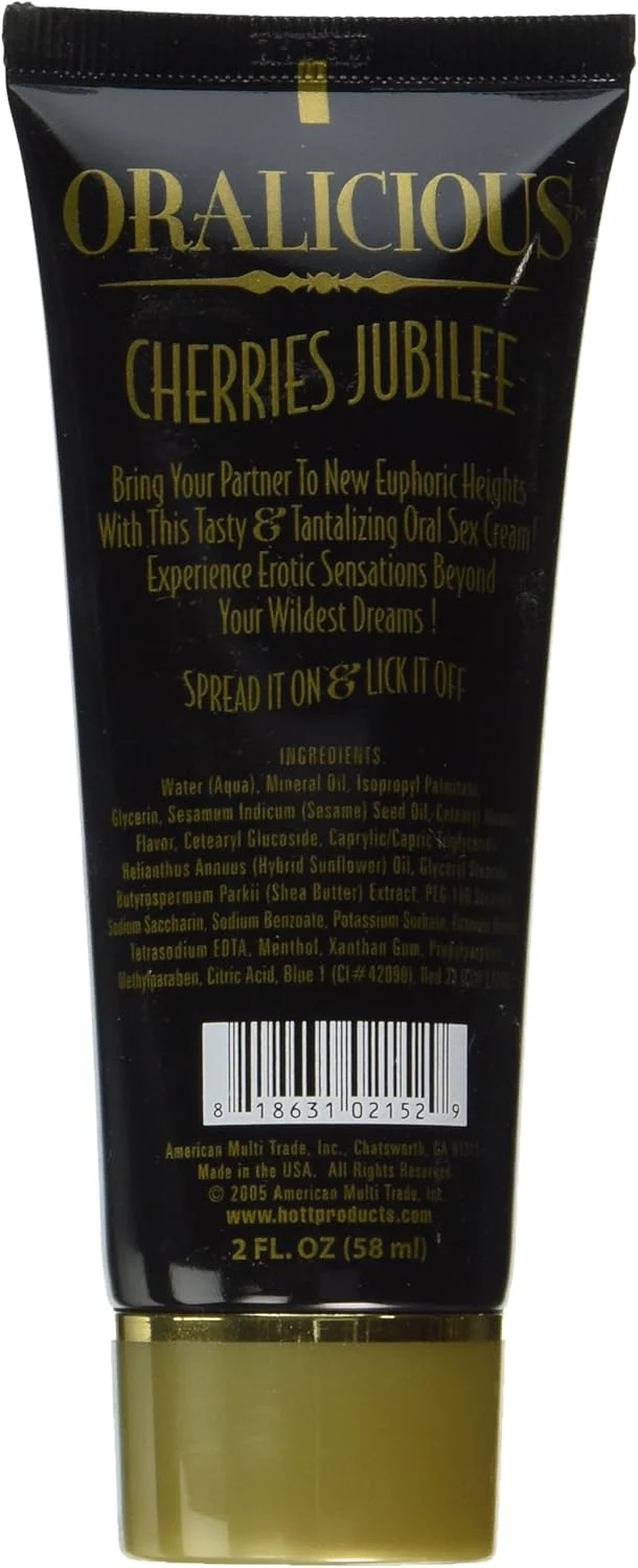 Oralicious The Ultimate Oral Sex Cream, Cherries Jubilee, 2oz - Image 2