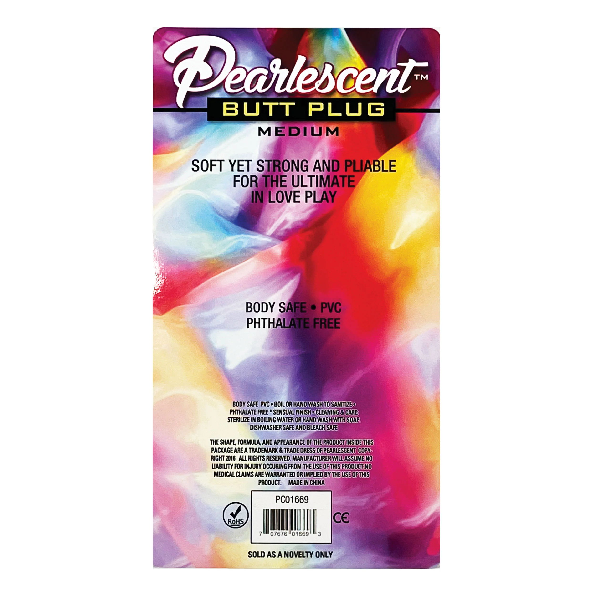 Pearlescent Medium Pink Butt Plug - Image 2