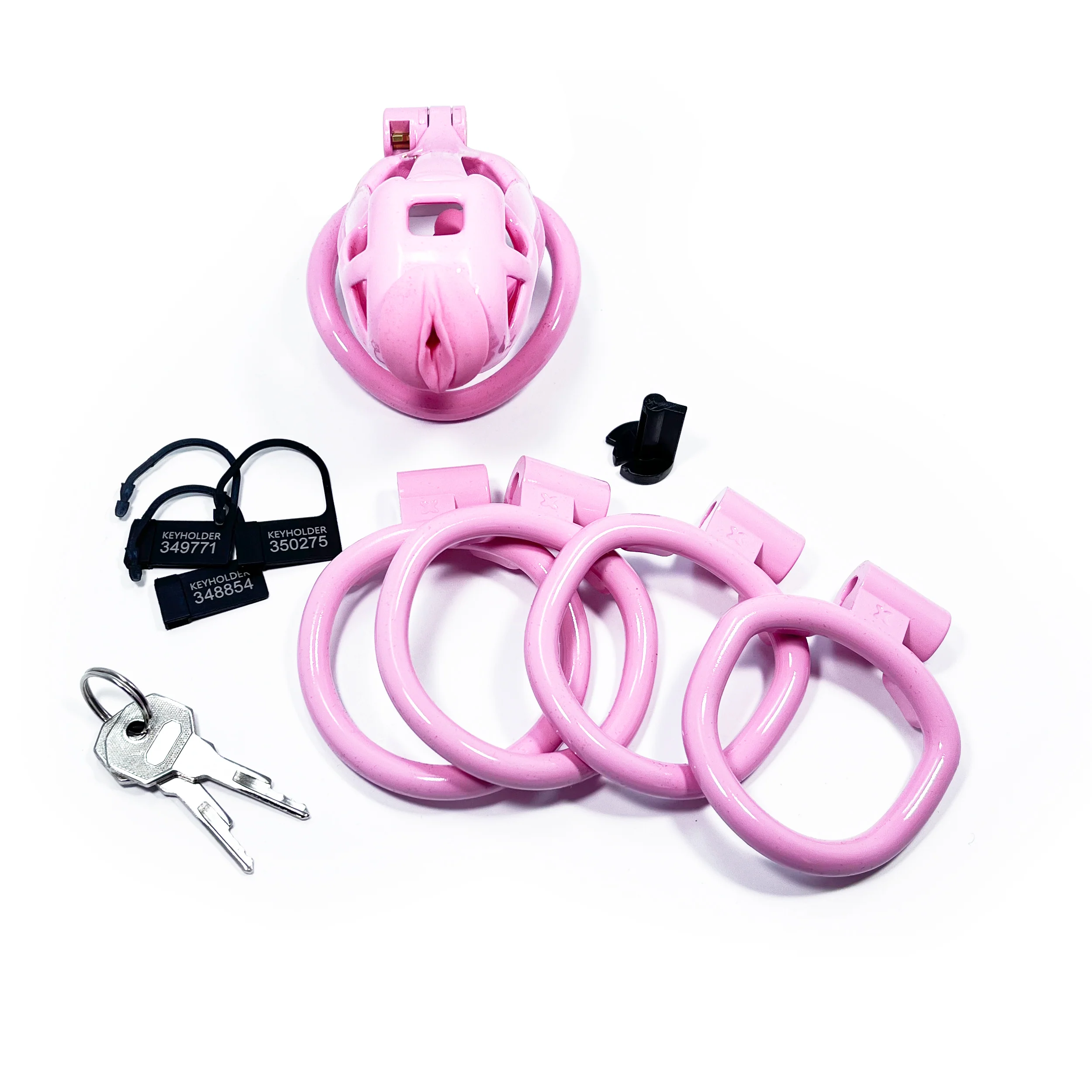 Pink ABS Sissy Cock Cage by Fetish Pleasure Play - Image 2