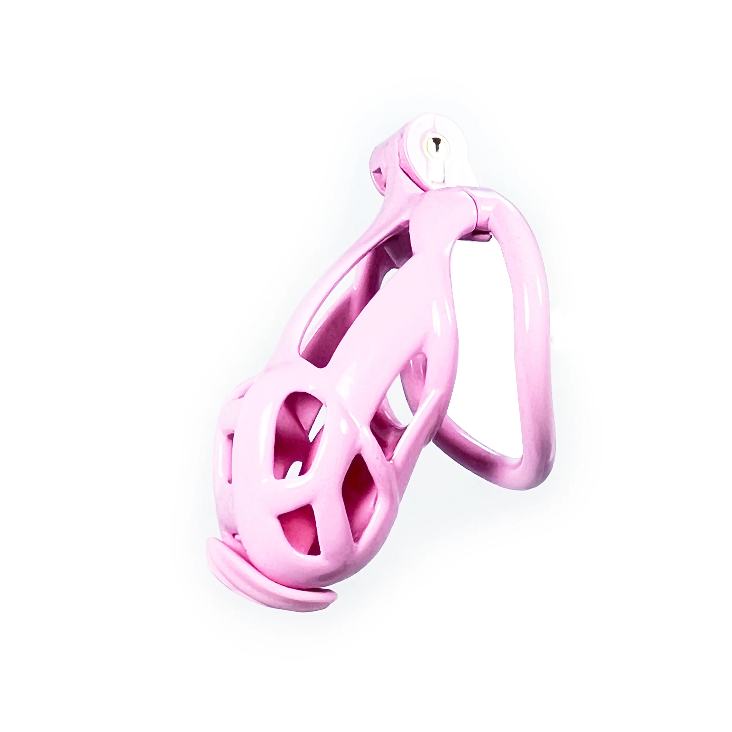 Pink ABS Sissy Cock Cage by Fetish Pleasure Play - Image 4
