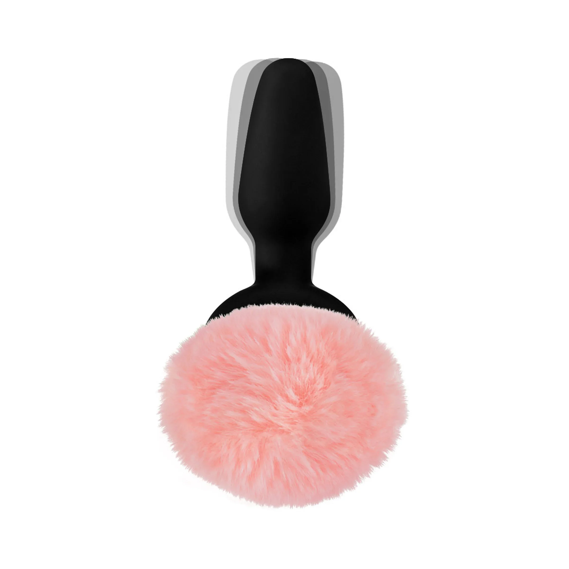 Pink Bunny Tail Vibrating Anal Plug - Image 2