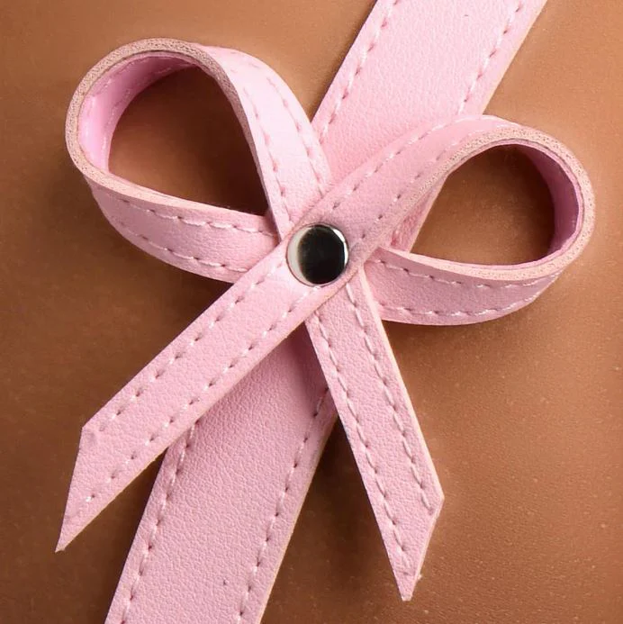 Pink Vegan Bondage Harness With Bows M-L - Image 6