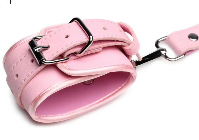 Pink Vegan Bondage Harness With Bows M-L - Image 5
