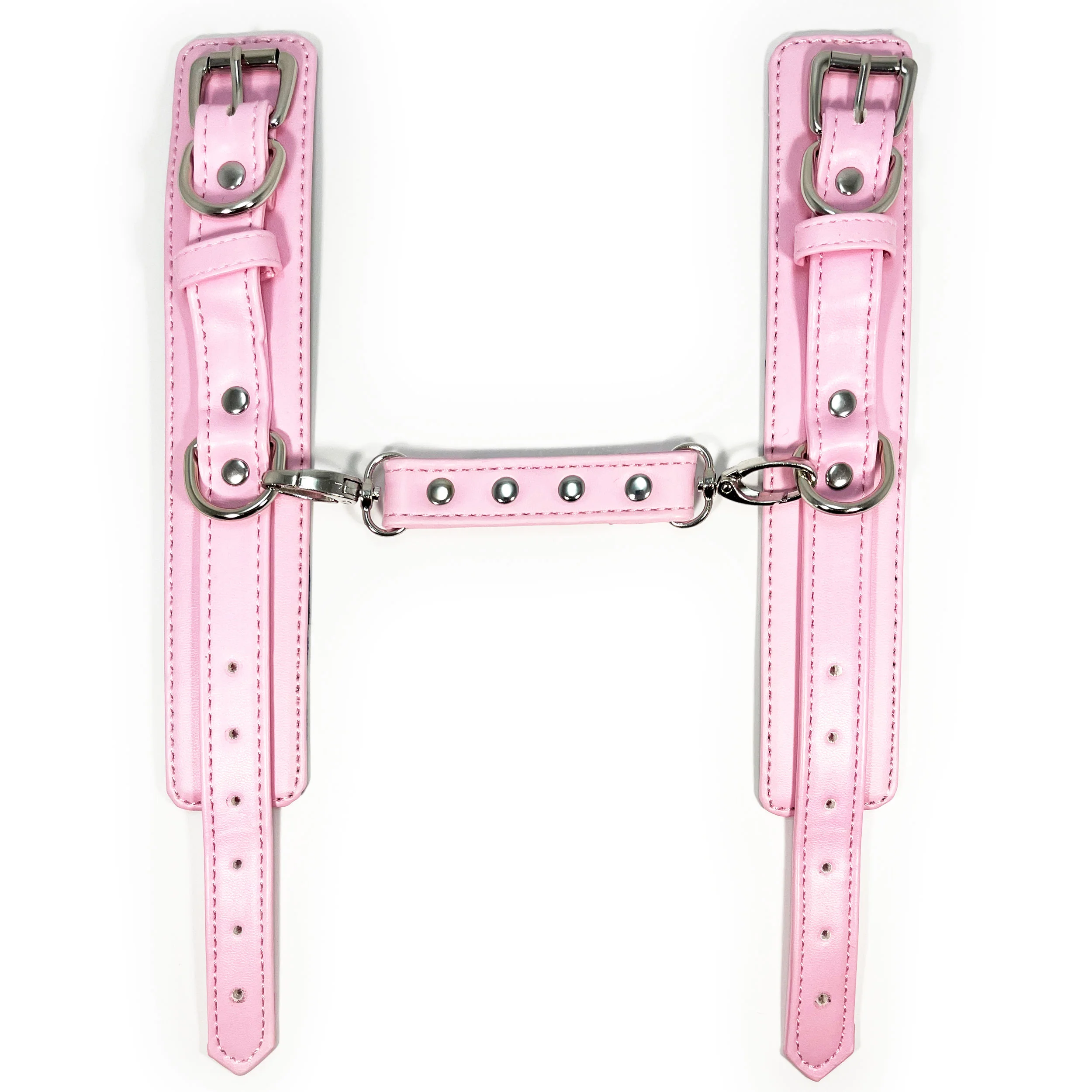 Pink Wrist Cuffs by Fetish Pleasure Play - Image 2