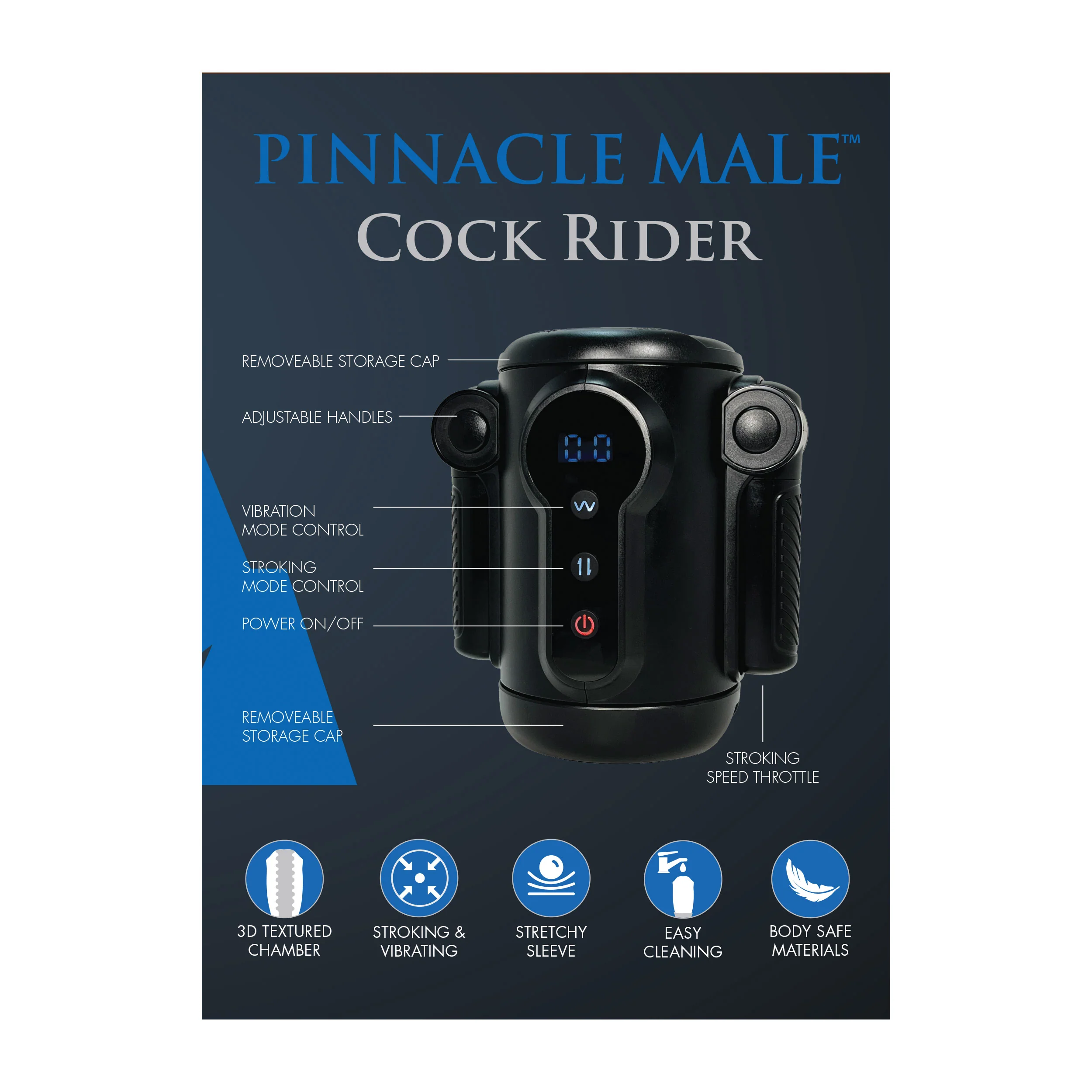 Pinnacle Male Cock Rider Plus Speed Throttle Masturbator - Image 6
