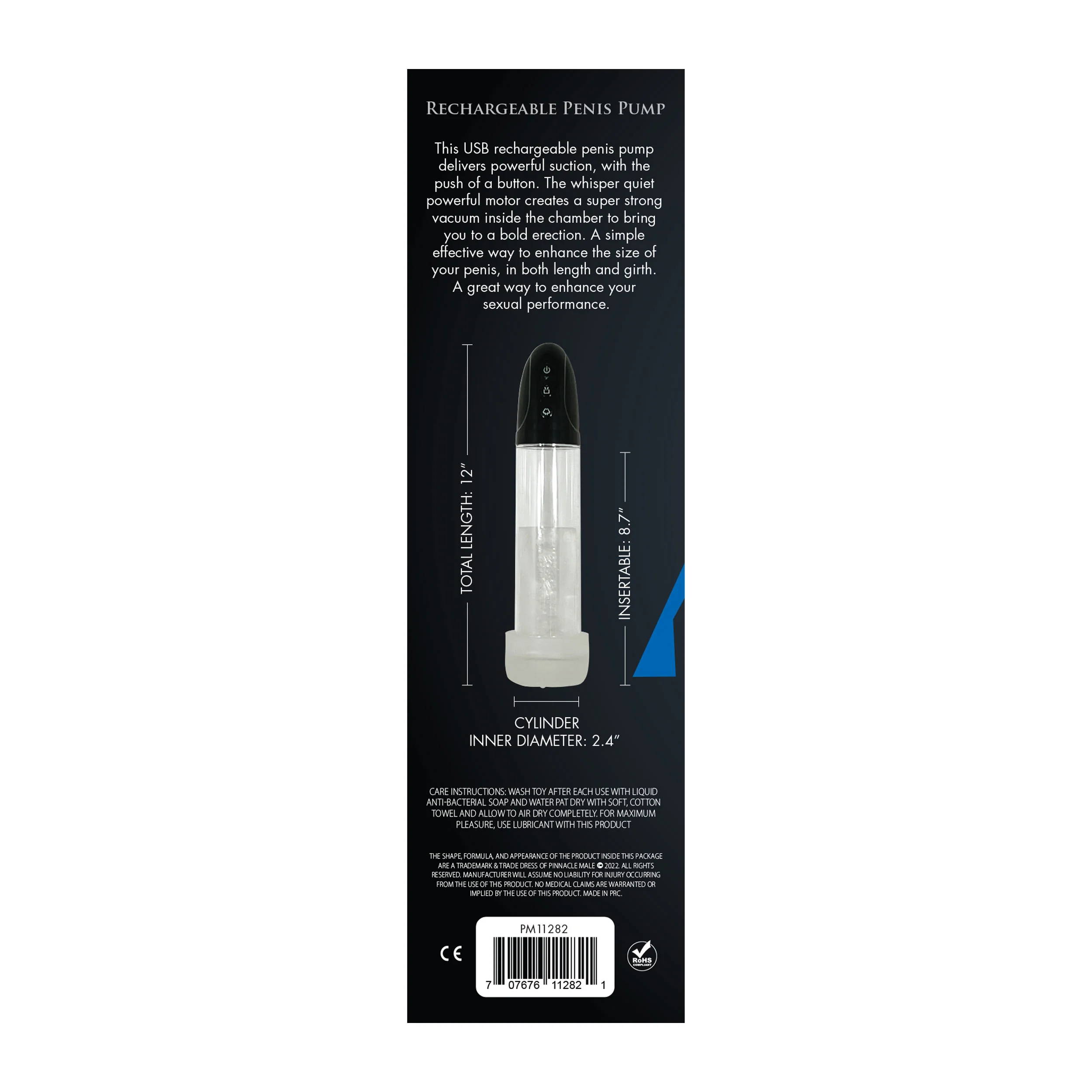 Pinnacle Male Rechargeable Penis Pump - Image 5