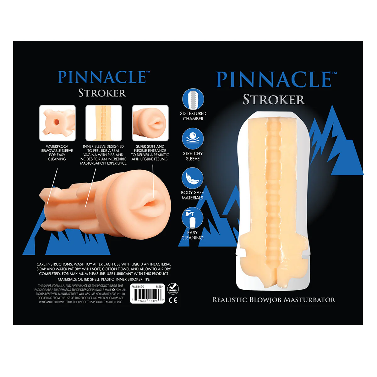 Pinnacle Realistic Blowjob Masturbator Stroker in Light - Image 3