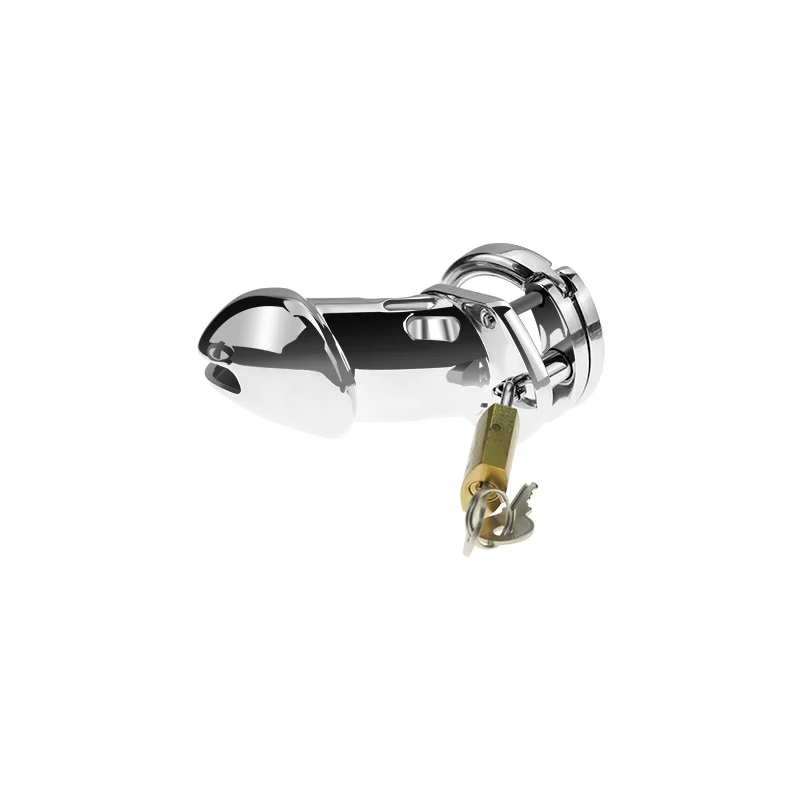 Pinned Down 3.3" Male Chastity Cage Cock Cage by Metal Pleasure Play - Image 7