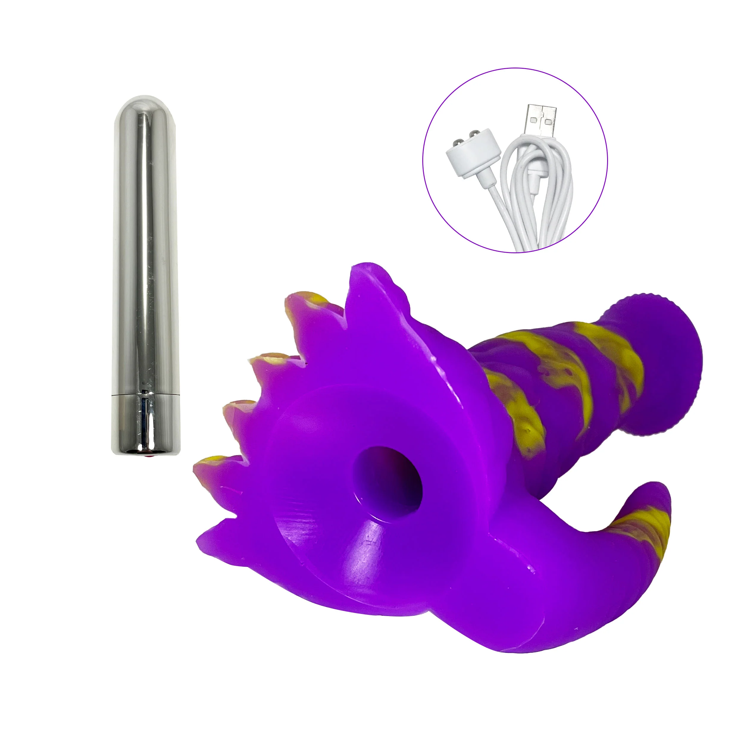 6" DICKYDACTYL VIBRATING DILDO - Image 2
