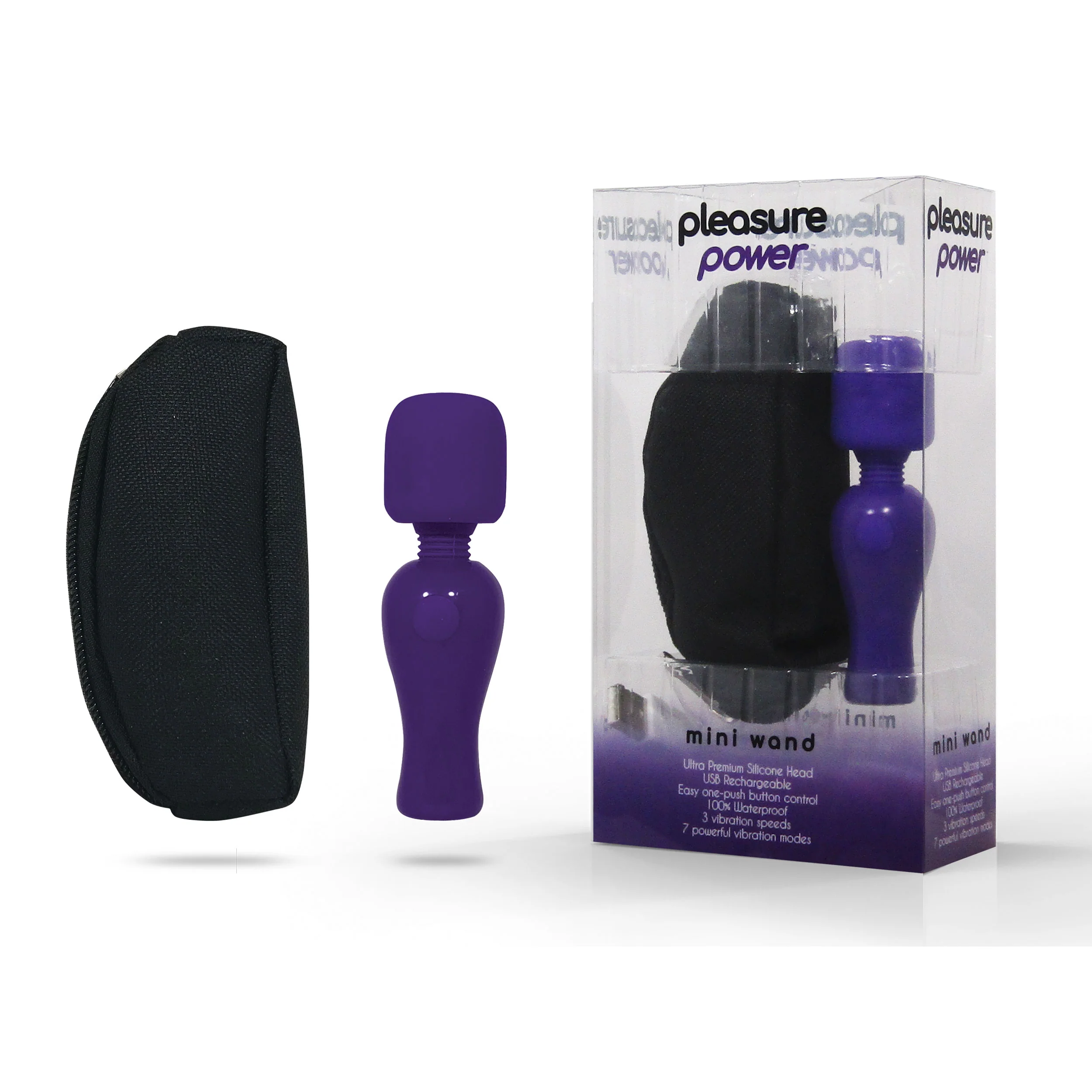 Pleasure Power Pocket Wand - Purple - Image 4