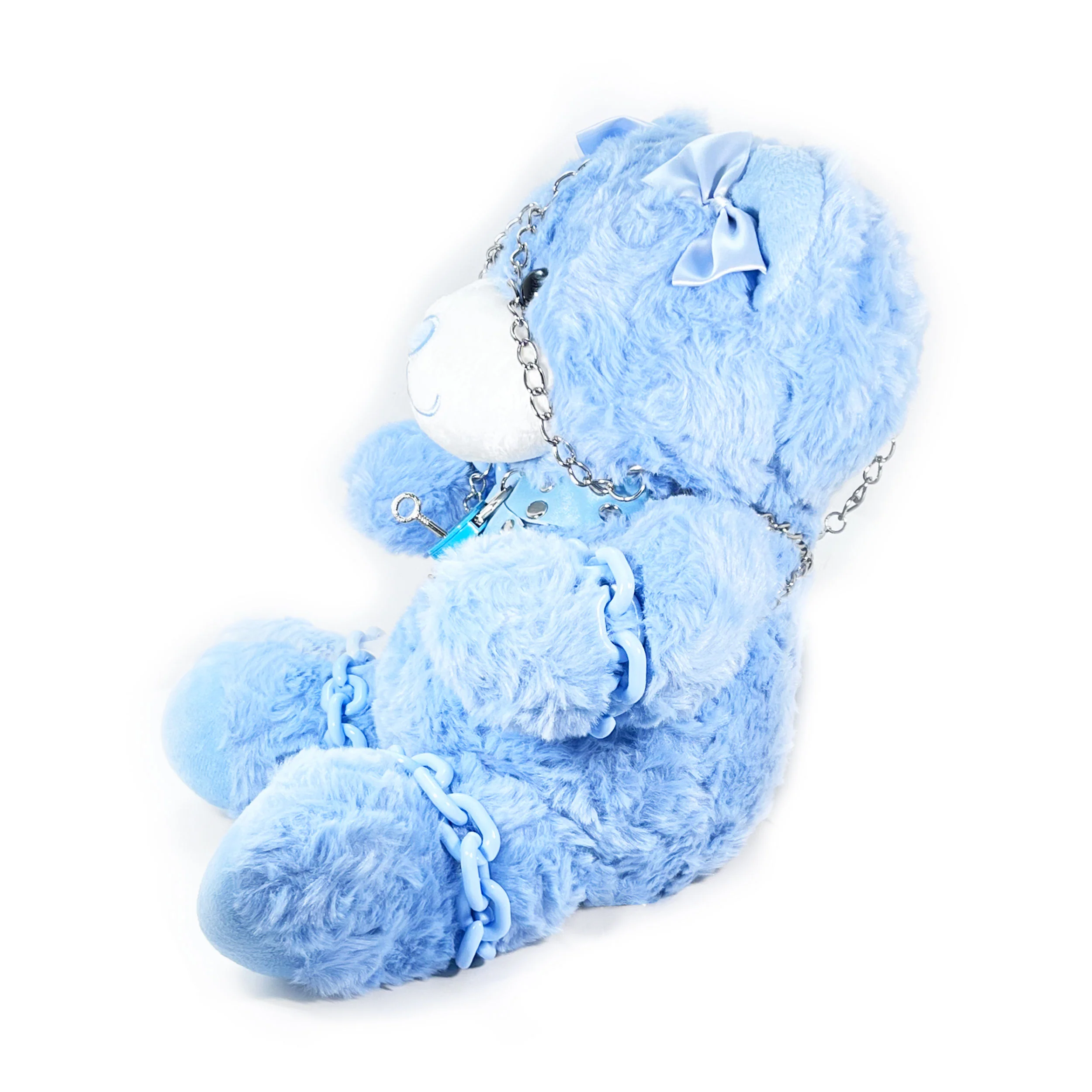 Plush Bondage Teddy Bear by Fetish Pleasure Play in Blue - Image 2